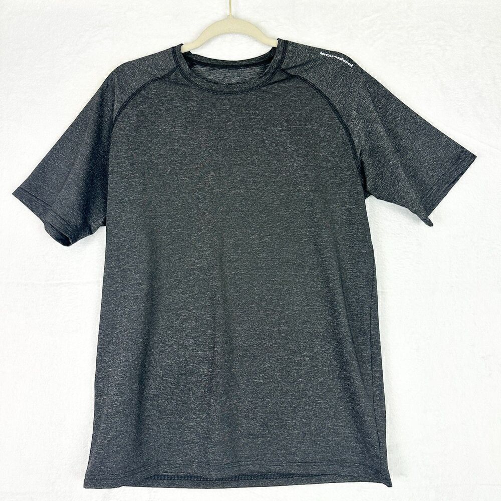 Banded Accelerator Shirt Size Medium Steel Gray Short Sleeve Performance EUC
